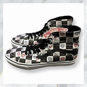 NWT! Vans Sk8-Hi Tapered Shoes LOVE LETTERS BLACK Men’s 9 Women's 10.5 Sneakers